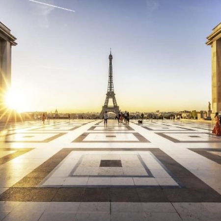 Tour Eiffel Terrasse Vue Seine Lejlighed Paris Eksteriør billede