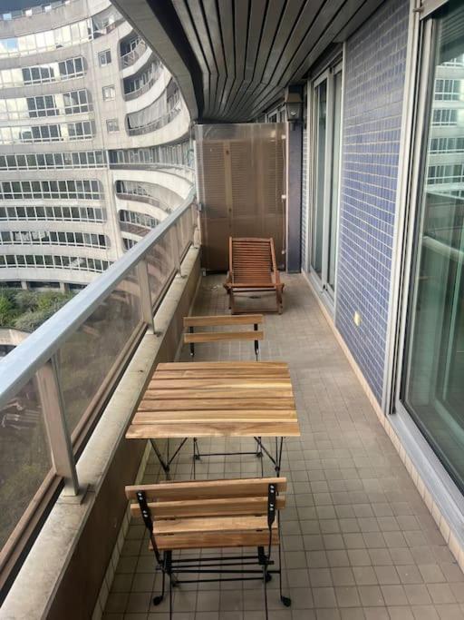 Tour Eiffel Terrasse Vue Seine Lejlighed Paris Eksteriør billede